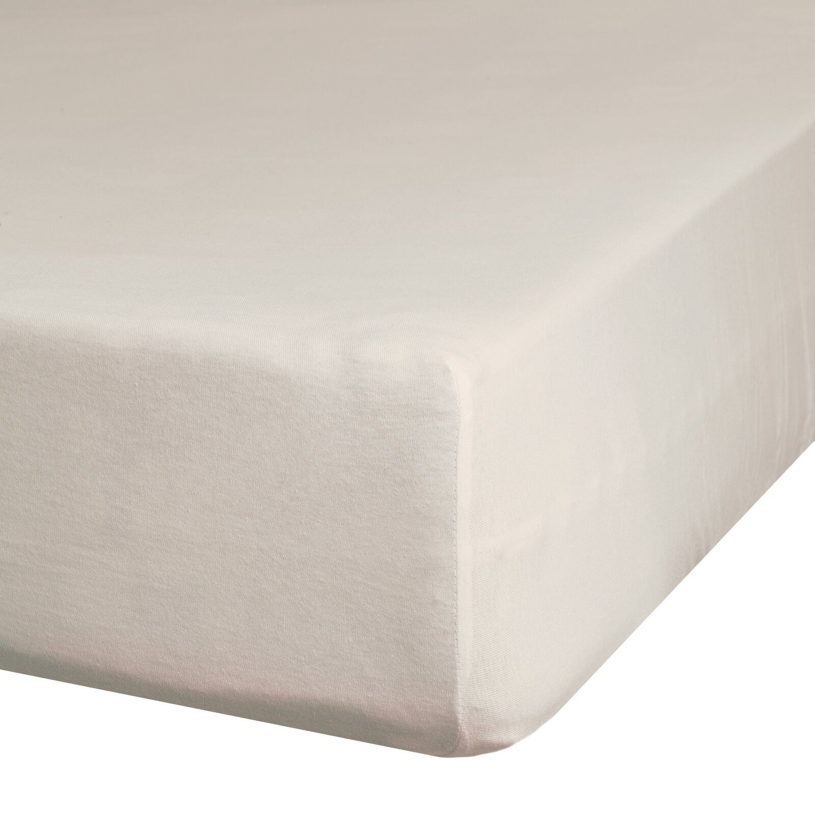 Plachta na posteľ zo saténovej bavlny s gumičkou - Nova/Diva, ružovobéžová 160 x 200 cm